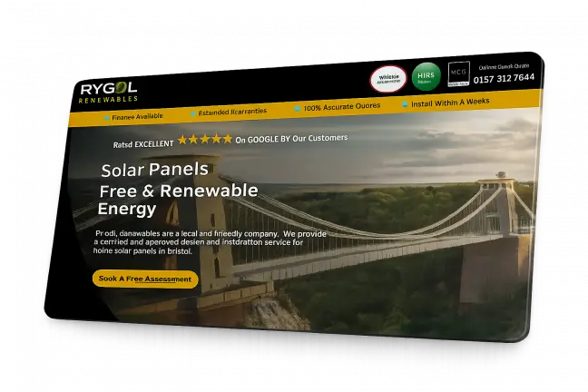 Rygol-Solar-Landing-Page by Webzeus
